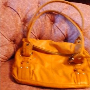 Tignanello leather bag, camel color.
